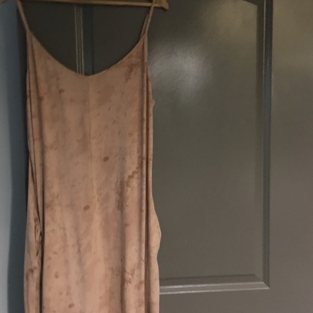 Fashion Nova Tan Maxi Dress